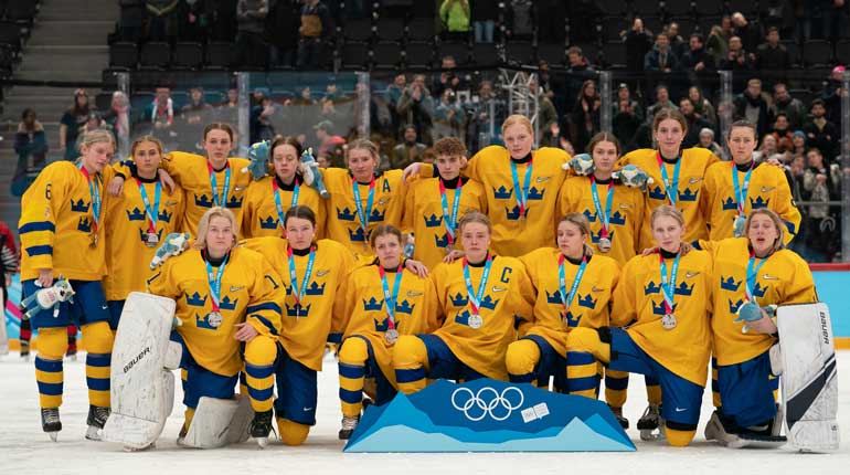 Det svenska laget fick nöja sig med silver i världsungdoms-OS. Foto: OIS.
