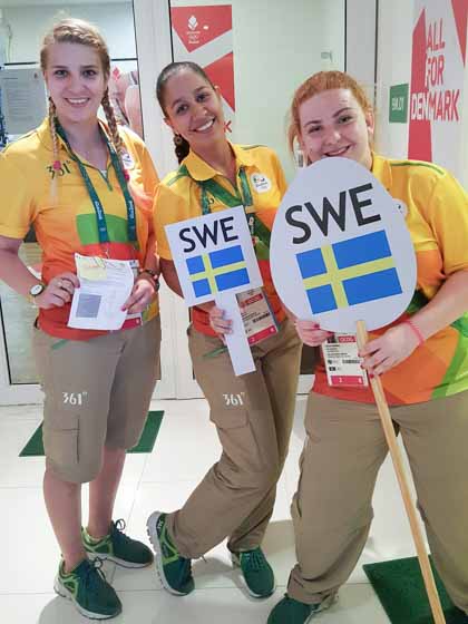De svenska volontärerna från Rio 2016. Foto: SOK